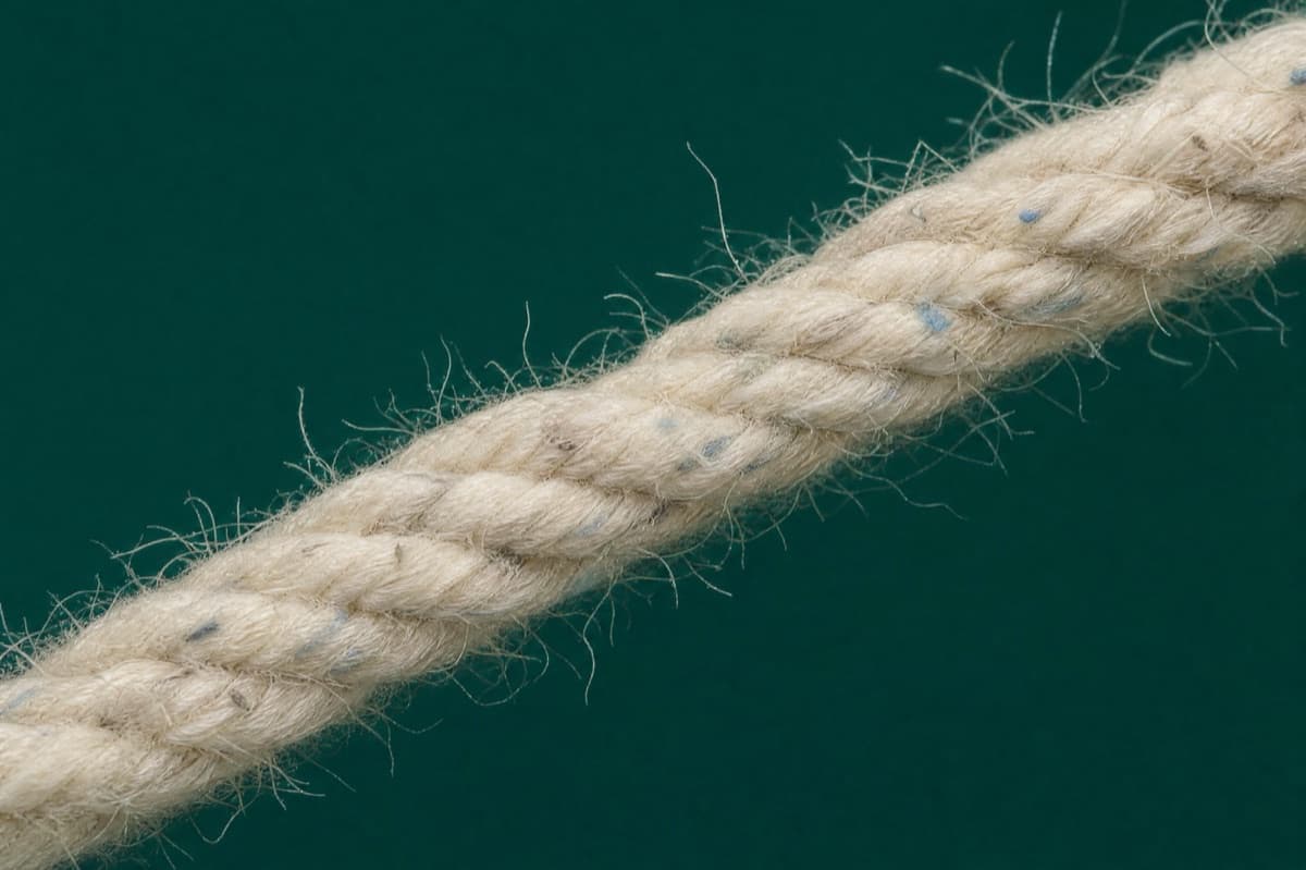 Macro of the material used across the Recycled Cotton line.